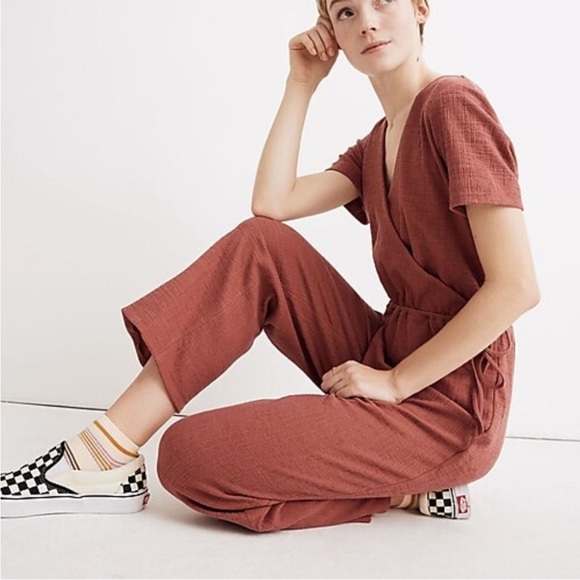 Madewell Pants - Madewell Women's Short Sleeve Wrap Jumpsuit